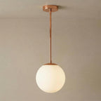 Brass Globe Pendant Light