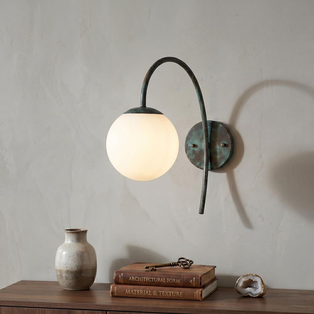 Arched Brass Wall Sconce